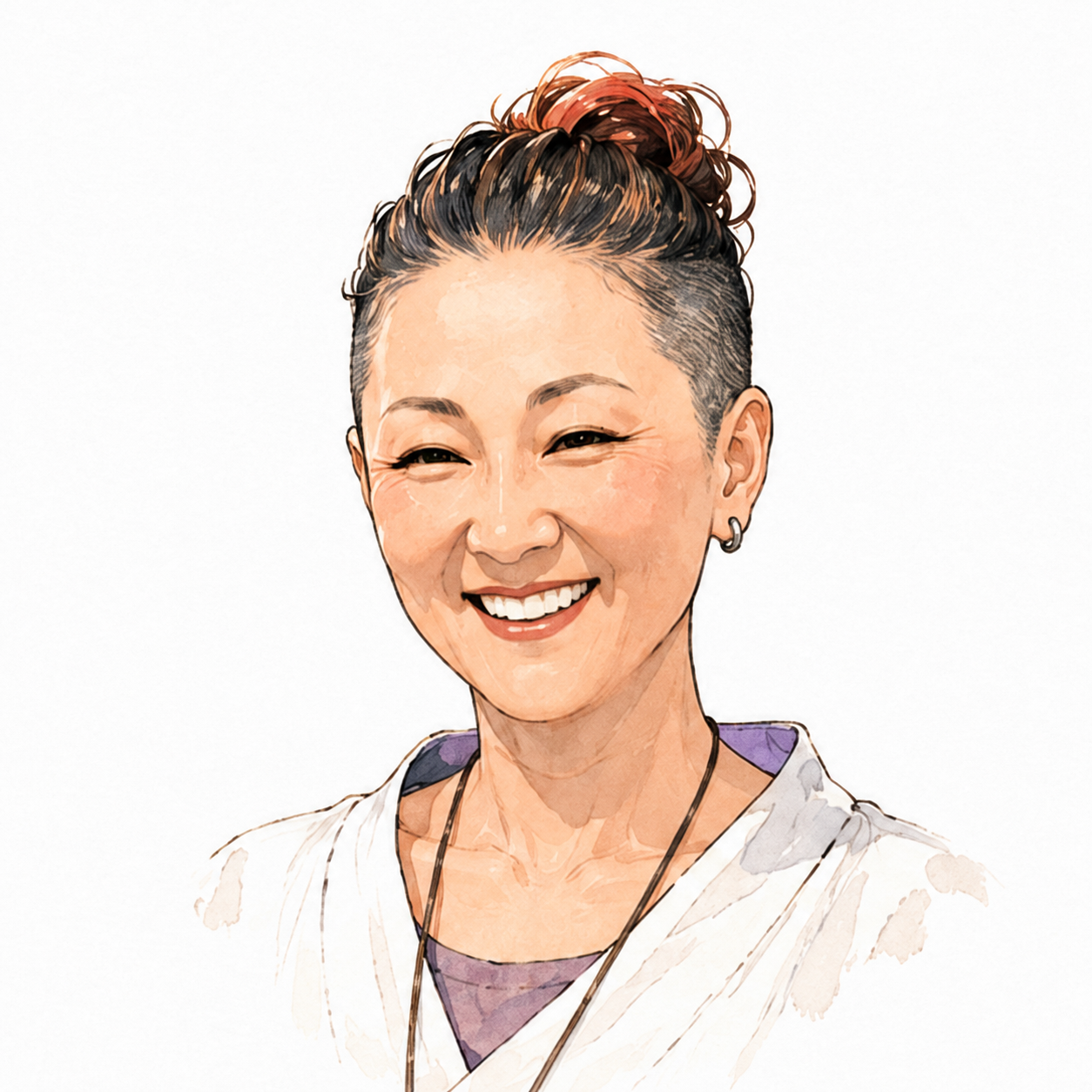 渡部忍（SPACE CHISORA）のイラストポートレート